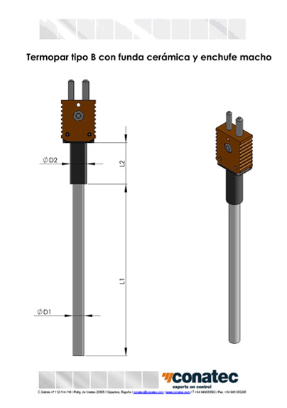 Termopar B.