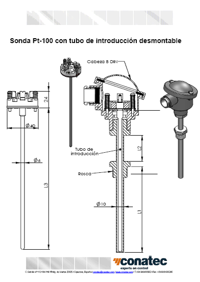 Probe with insertion tube 