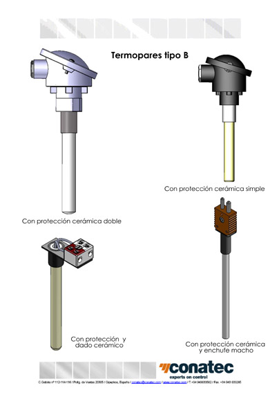 Termopares B head