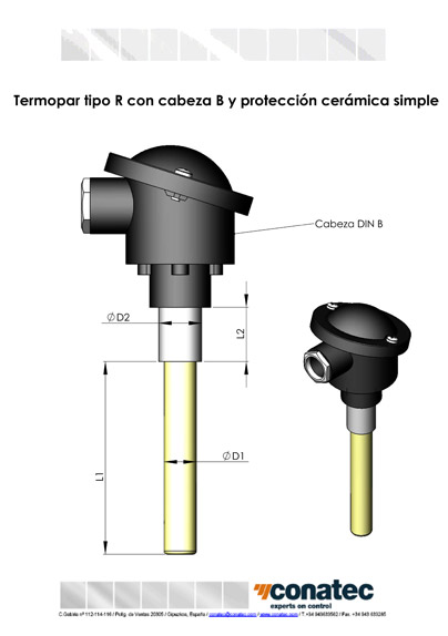 Head B with single ceramic protection