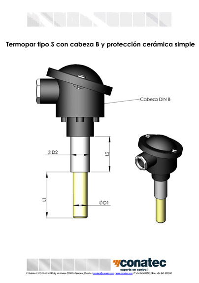 Head B with single ceramic protection